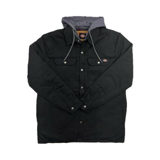 Water Repellent Duck Hooded Shirt Jacket