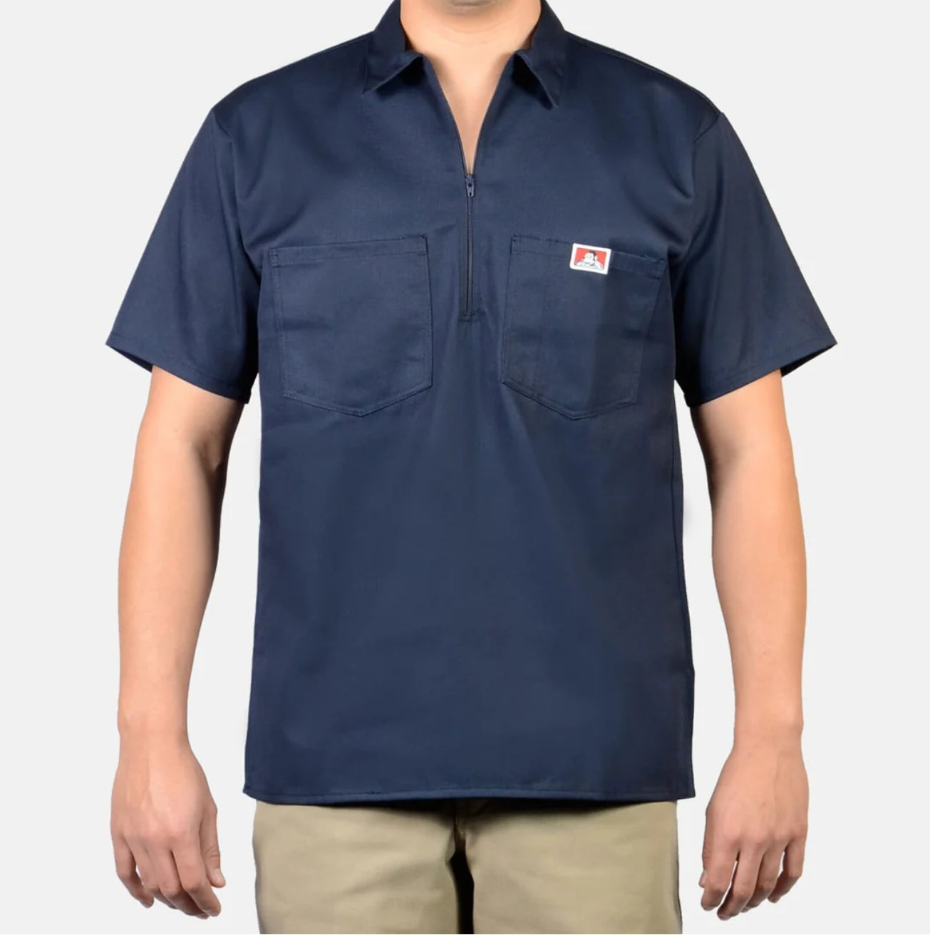 Short Sleeve 1/2 Zip Work Shirt