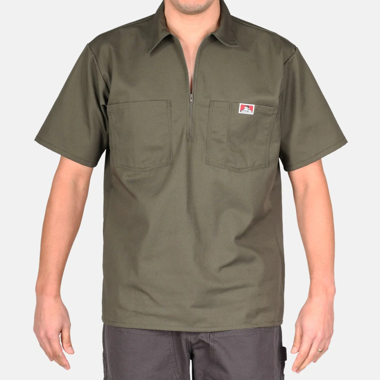 Ben Davis Short Sleeve Half-Zip Shirt