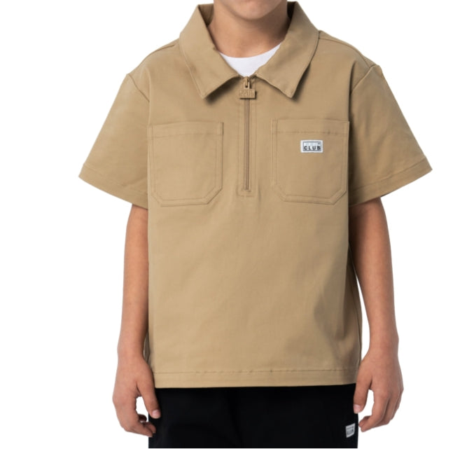 Pro Club Kid's Half-Zip Work Shirt